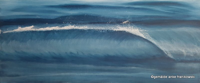 Meeresbild Welle Aqua, Gemälde Franikowski