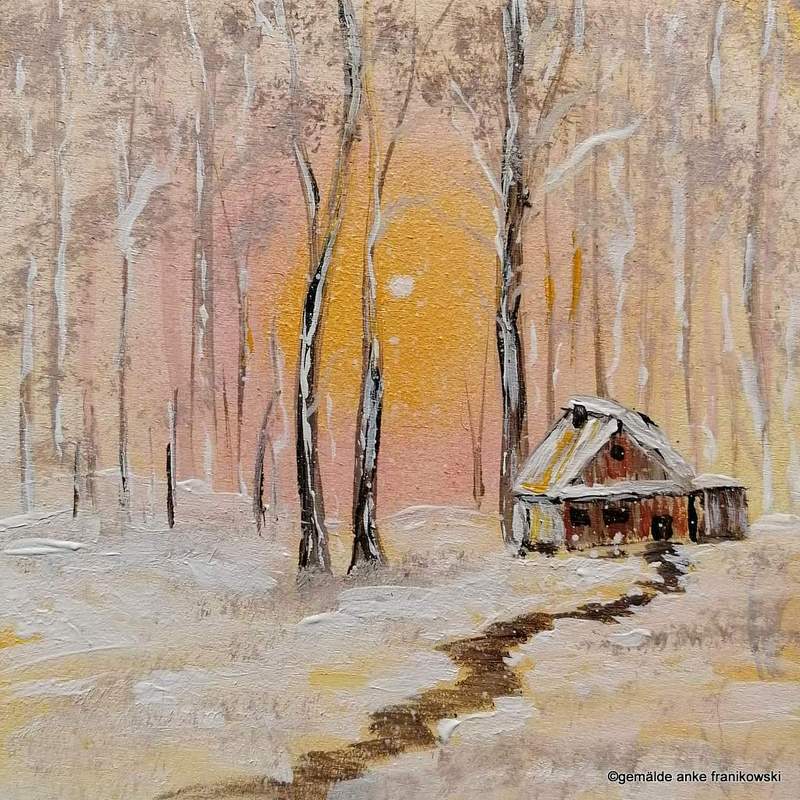 Winterliche Landschaftsmalerei online kaufen