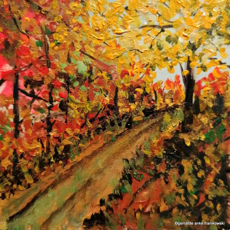 Herbstliches Waldbild, Farbenspiel im Wald online kaufen