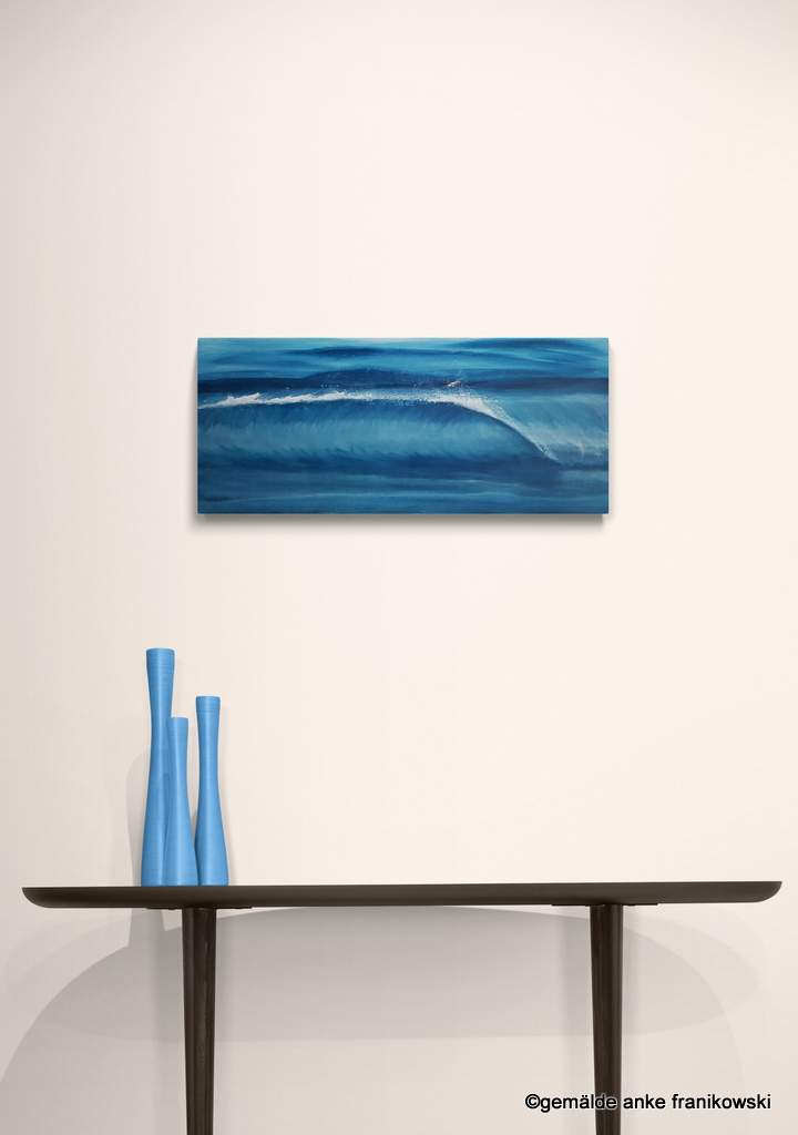 Meerbild einer Welle Gemälde Aqua kaufen von Anke Franikowski