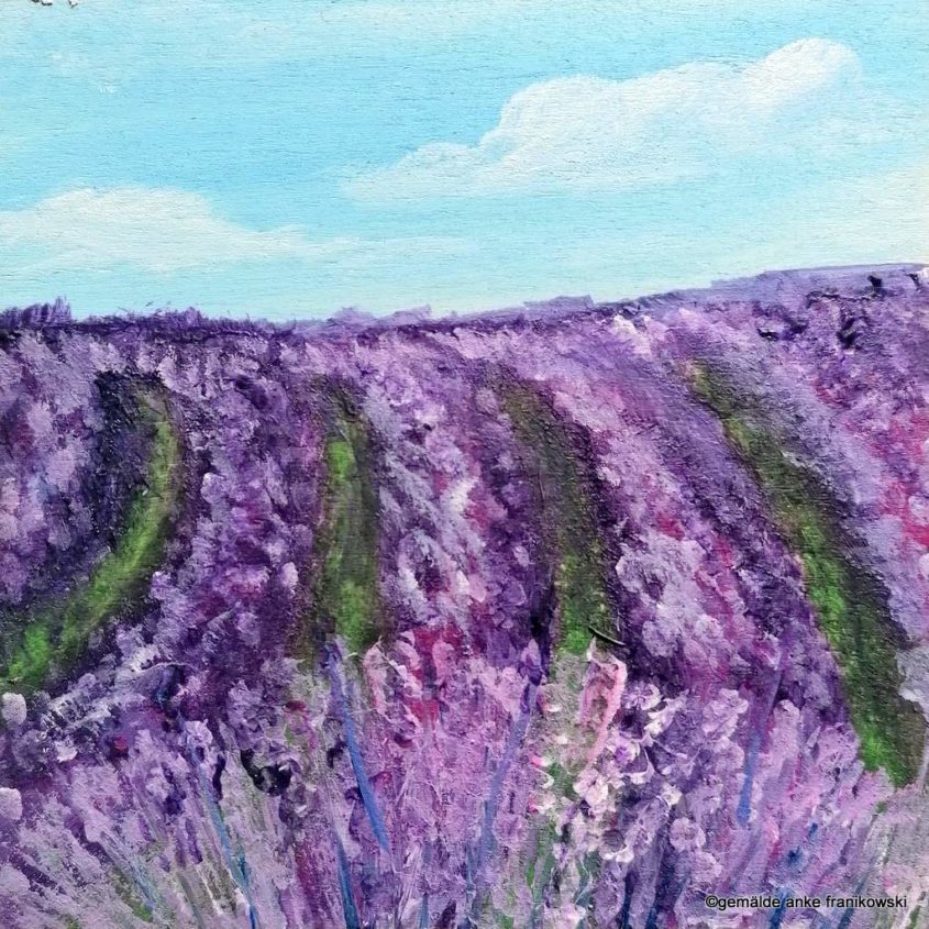 Gemälde Lavendelfeld kaufen, Anke Franikowski