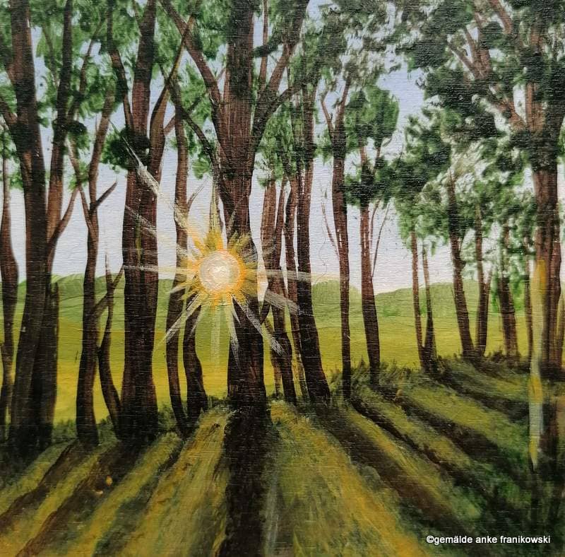 Acrylbild Sonnenblinzeln - Gemälde von Anke Franikowski kaufen