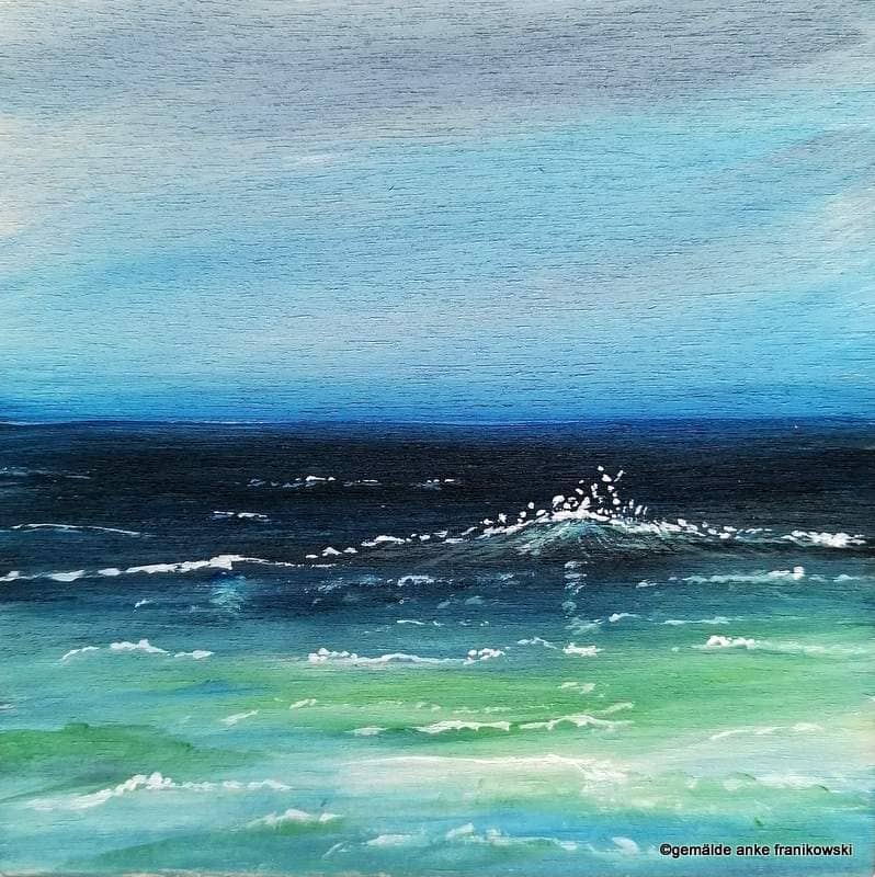 Acrylbild ein Tag am Meer - Gemälde von Anke Franikowski kaufen